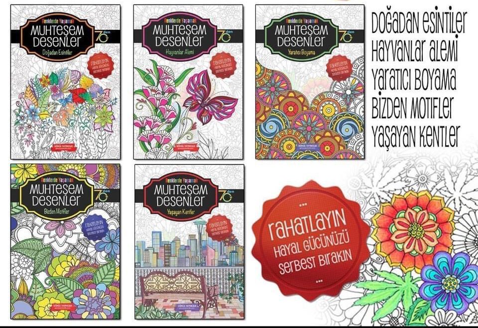 Muhteşem Desenler Boyama Kitabı