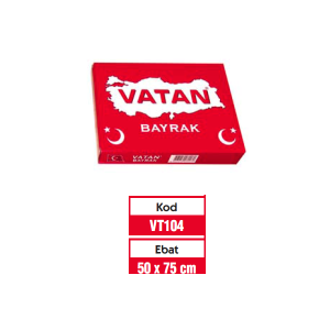 Vatan Bez Bayrak Türk Bayrağı 50x75