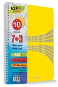 Çınar Okul Defteri Idea 7+3 Seperatörlü Kareli-Çizgili 300 YP