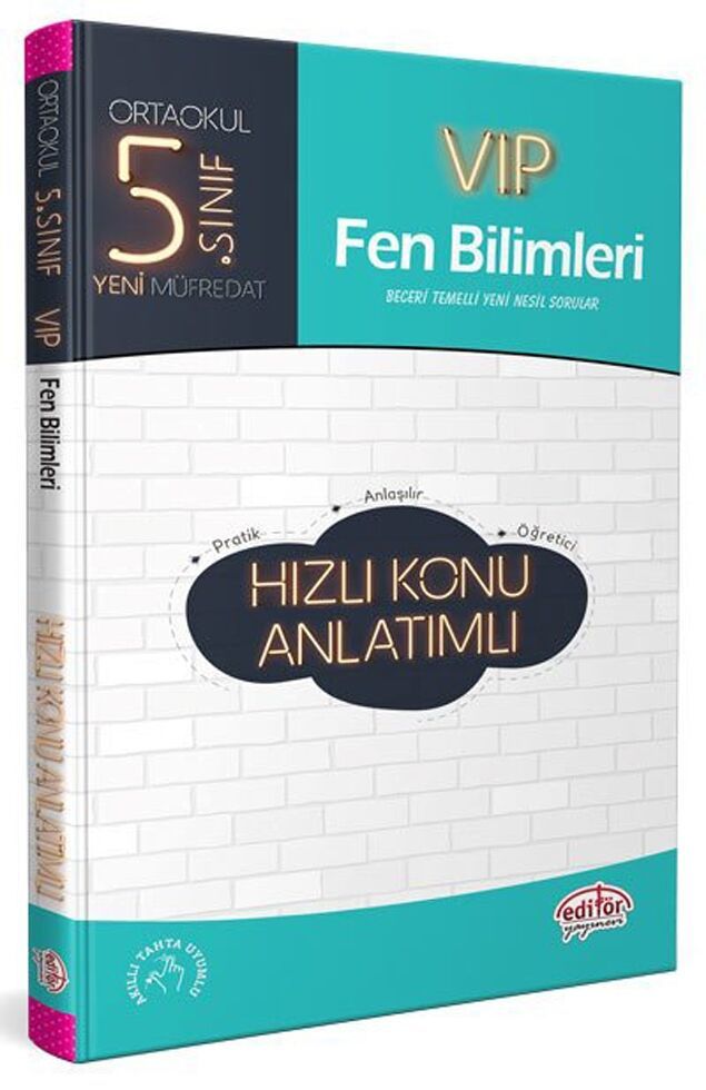 Editör Yayınları 5. Sınıf Fen Bilimleri VIP Hızlı Konu Anlatımlı