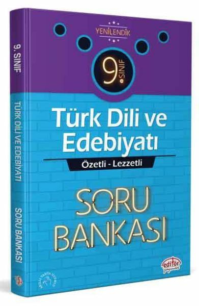 Editör 9. Sınıf Türk Dili ve Edebiyatı Özel Lezzetli Soru Bankası