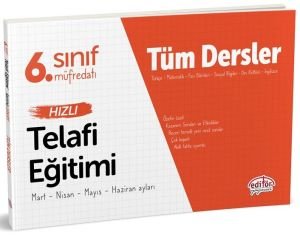 Editör Yayınları 6. Sınıf Tüm Dersler Hızlı Telafi Eğitimi
