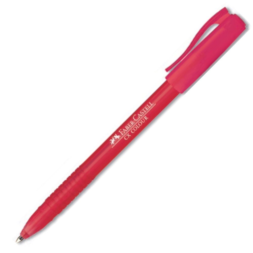 Faber Castell Cx Colour Renkli Tükenmez Kalem Kırmızı