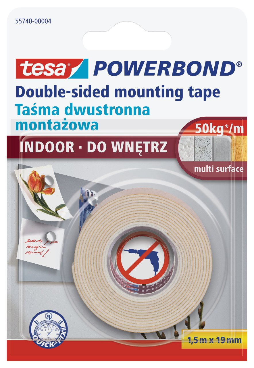 Tesa Montaj Bandı Köpük Powerbond İç Mekan 1,5x19