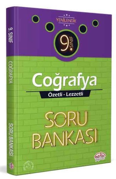 Editör 9. Sınıf Coğrafya Özel Lezzetli Soru Bankası