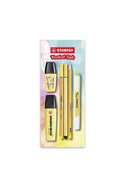 Stabilo Fosforlu Kalem Tek Renk Pastel Set 6 Lı Sarı