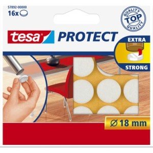 Tesa Zemin Koruyucu Daire Keçe 16x18 Mmø X Beyaz