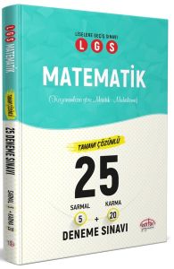 Editör Yayınları LGS Matematik 25 Deneme Sınavı