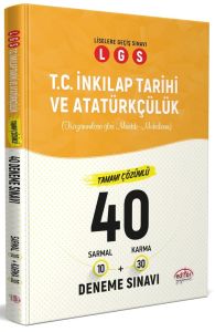 Editör Yayınları LGS T.C. İnkılap Tarihi ve Atatürkçülük 40 Deneme Sınavı