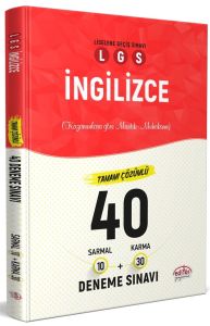 Editör Yayınları LGS İngilizce 40 Deneme Sınavı