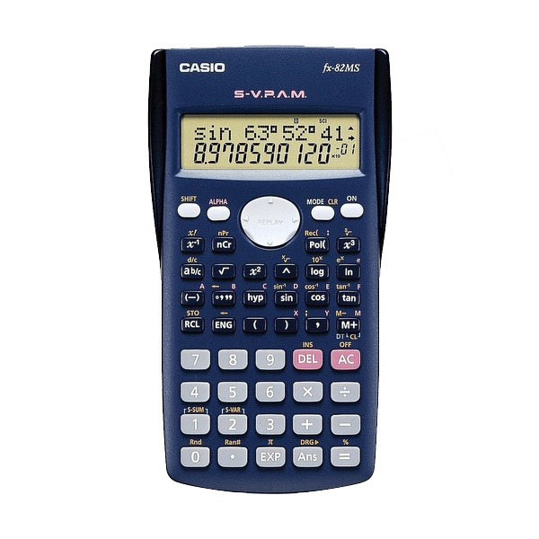 Casio FX82MS Hesap Makinesi 10+2 Hane Bilimsel Fonksiyonlar