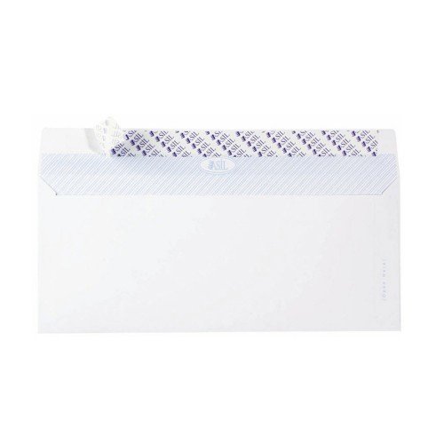 Doğan Diplomat Zarf Beyaz 10,5x24cm 110gr. Silikonlu 100'lü