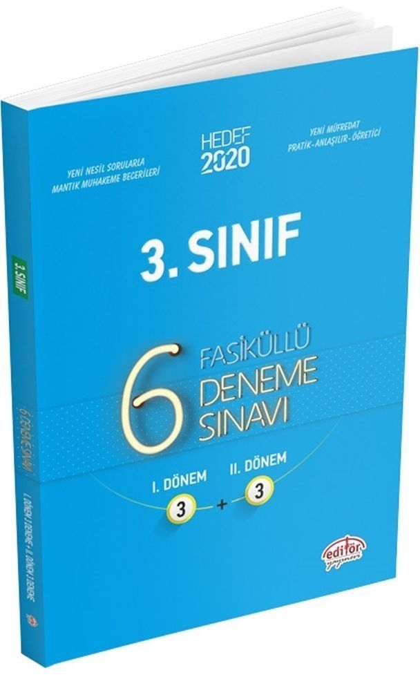 Editör Yayınları 3. Sınıf 6 Fasiküllü Deneme Sınavı