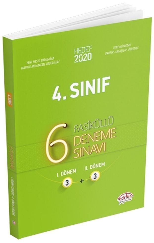 Editör Yayınları 4. Sınıf 6 Fasiküllü Deneme Sınavı