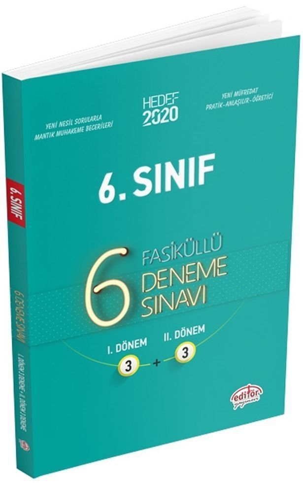 Editör Yayınları 6. Sınıf 6 Fasiküllü Deneme Sınavı