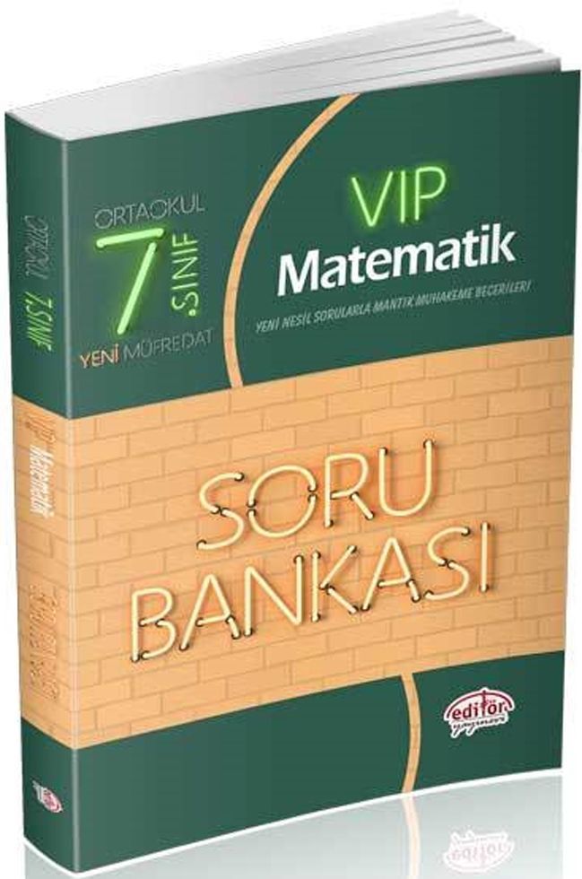 Editör Yayınları 7. Sınıf VIP Matematik Soru Bankası