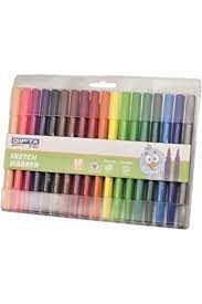 Gıpta Sketch Marker Fırça Uç+Fineliner Pvc Çantalı 18 Renk