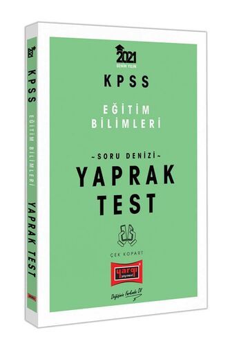 Yargı Yayınları 2021 KPSS Eğitim Bilimleri Soru Denizi Çek Kopart Yaprak Test