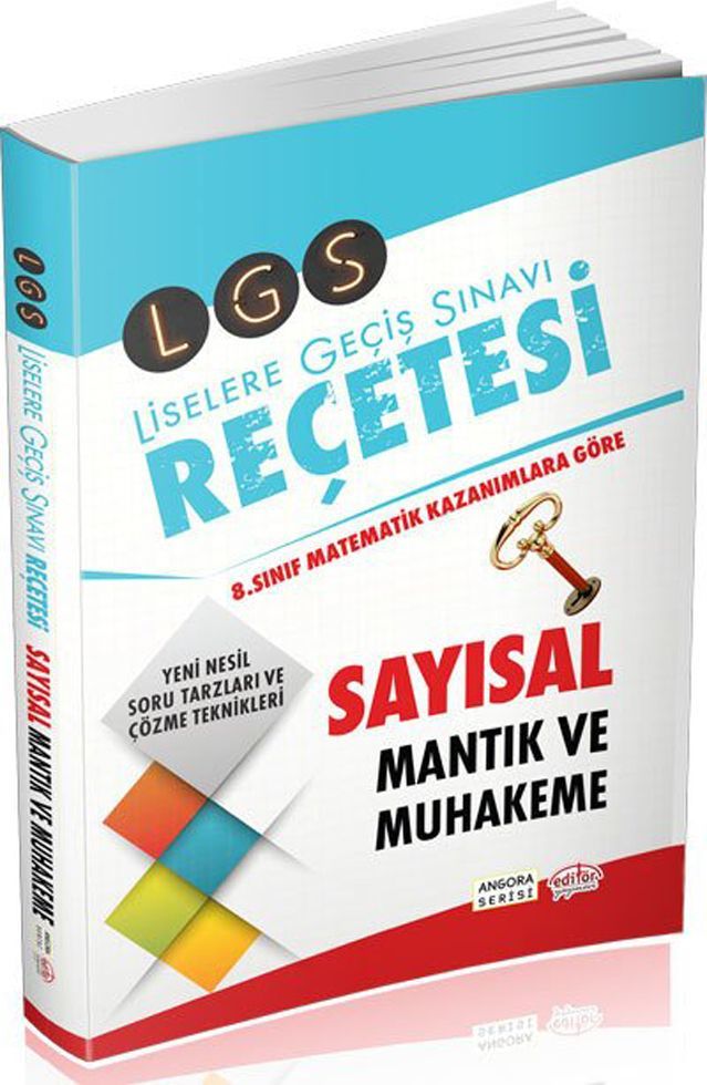 Editör Yayınları LGS Reçetesi Sayısal Mantık ve Muhakeme Angora Serisi