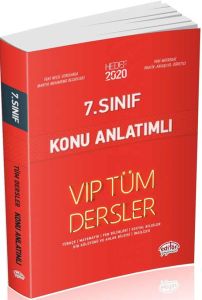 Editör Yayınları 7. Sınıf Tüm Dersler VIP Konu Anlatımlı Kırmızı Kitap