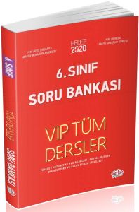 Editör Yayınları 6. Sınıf Tüm Dersler VIP Soru Bankası Kırmızı Kitap