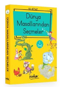 Pinokyo Yayınları 1. Sınıf Dünya Masallarından Seçmeler 10 Kitaplık Set Düz Yazılı