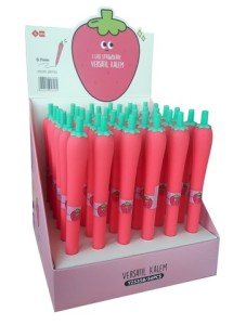 Mikro Çilek Tasarımlı Versatil Uçlu Kalem 0.7 mm