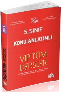 Editör Yayınları 5. Sınıf Tüm Dersler VIP Konu Anlatımlı Kırmızı Kitap