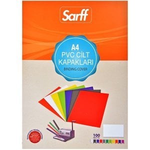 Sarff A4 Cilt Kapağı 160 mic. 100'lü Opak Kırmızı