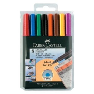Faber Castell Permanent Asetat Cd Kalemi Seti (S) 8'li