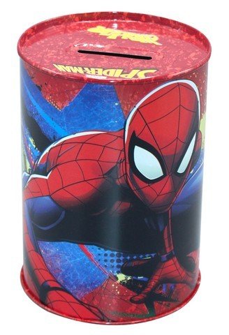 Spiderman Tasarımlı Metal Kumbara