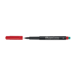 Faber Castell Permanent Asetat Cd Kalemi (S) Kırmızı