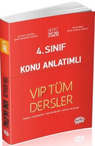 Editör Yayınları 4. Sınıf Tüm Dersler VIP Konu Anlatımlı Kırmızı Kitap