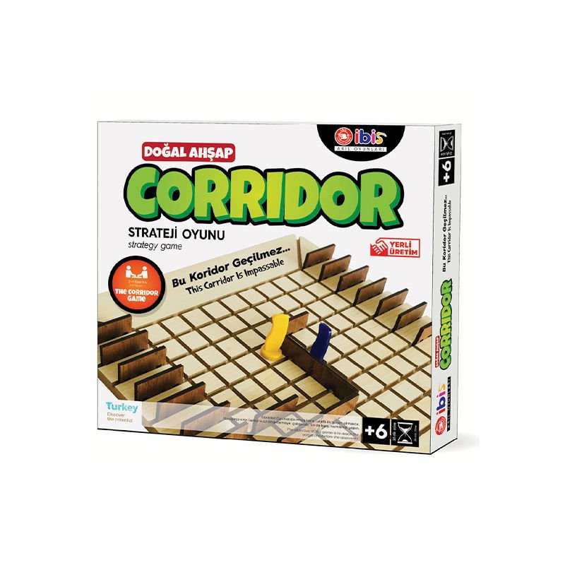 Doğal Ahşap Corrıdor Strateji Oyunu