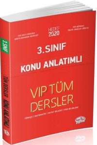 Editör Yayınları 3. Sınıf Tüm Dersler VIP Konu Anlatımlı Kırmızı Kitap