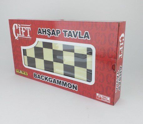 Çift Ahşap Tavla Set