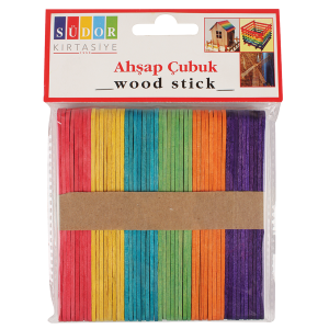 Südor Ahşap Çubuk Küçük Renkli BS69