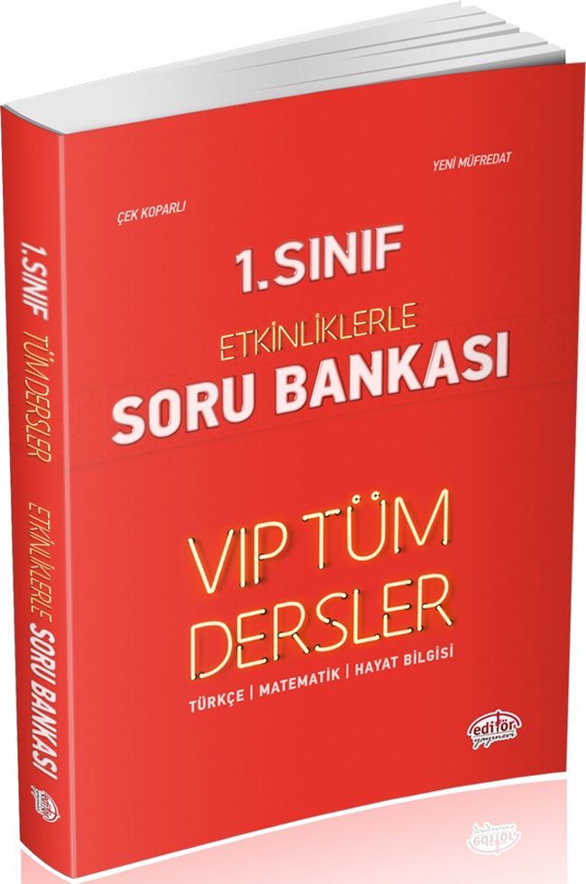 Editör Yayınları 1. Sınıf Tüm Dersler VIP Etkinliklerle Soru Bankası