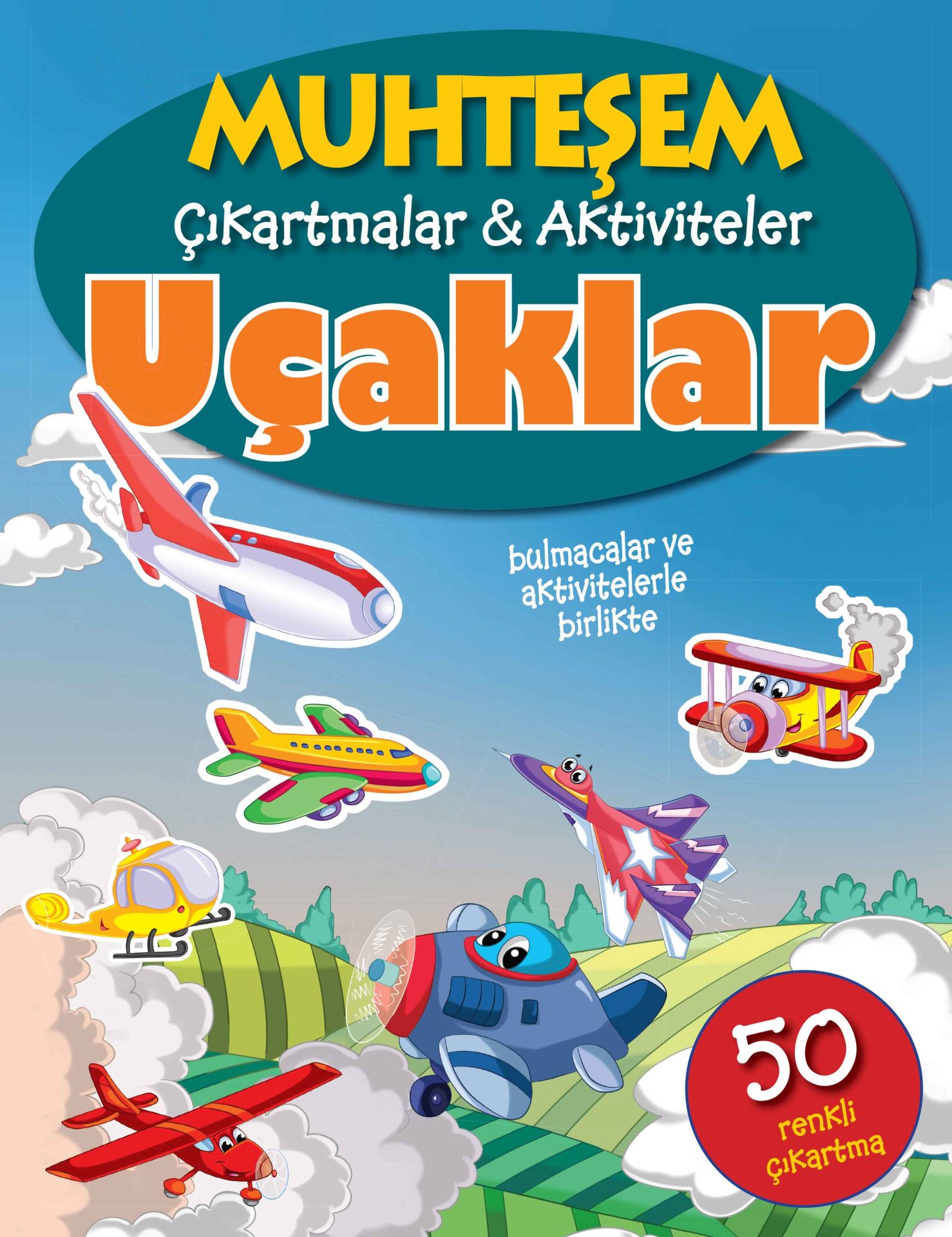 Parıltı Yayınları Muhteşem Çıkartmalar ve Aktiviteler Uçaklar