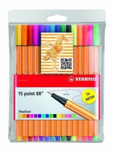 Stabilo 88 Point Keçe Uçlu İnce Kalem 15'li