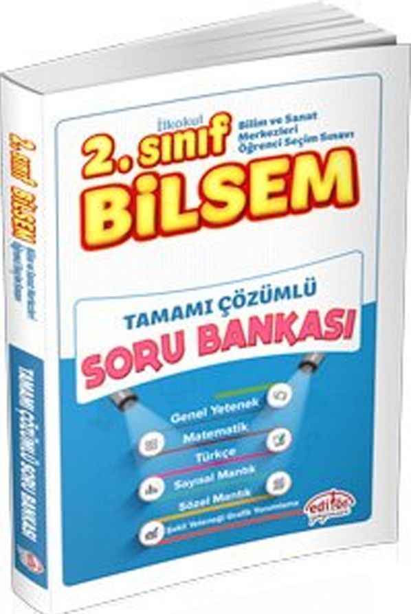 Editör Yayınları 2. Sınıf Bilsem Tamamı Çözümlü Soru Bankası