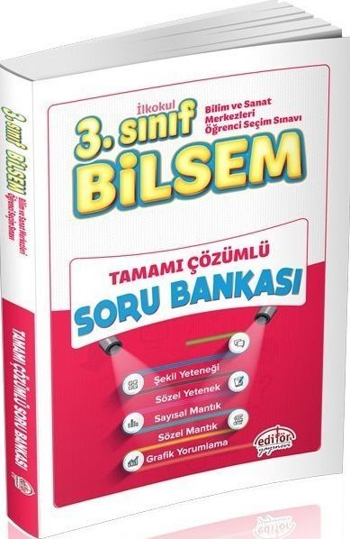 Editör Yayınları 3. Sınıf Bilsem Tamamı Çözümlü Soru Bankası