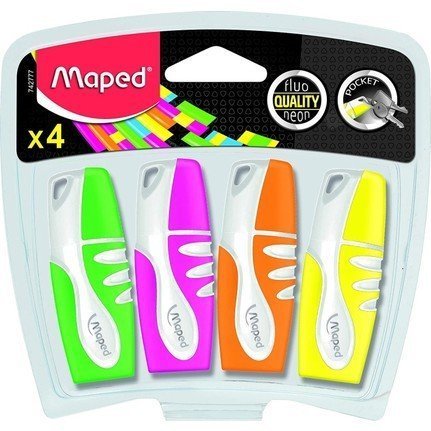 Maped Mini Fosforlu Kalem Seti 4'lü