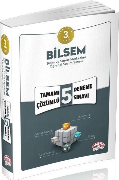 Editör Yayınları 3. Sınıf Bilsem Tamamı Çözümlü 5 Deneme Sınavı