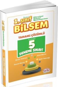 Editör Yayınları 1. Sınıf Bilsem Tamamı Çözümlü 5 Deneme Sınavı