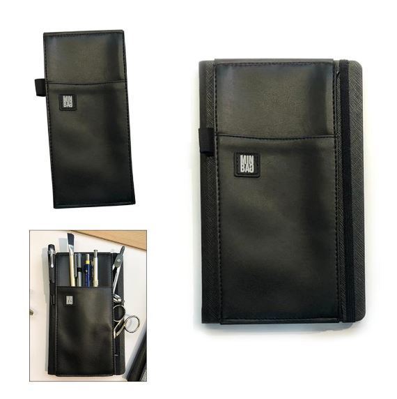 Minbag Çok Amaçlı Defter ve Ajanda Çantası Siyah