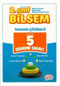 Editör Yayınları 2. Sınıf Bilsem 5 Çözümlü deneme Sınavı