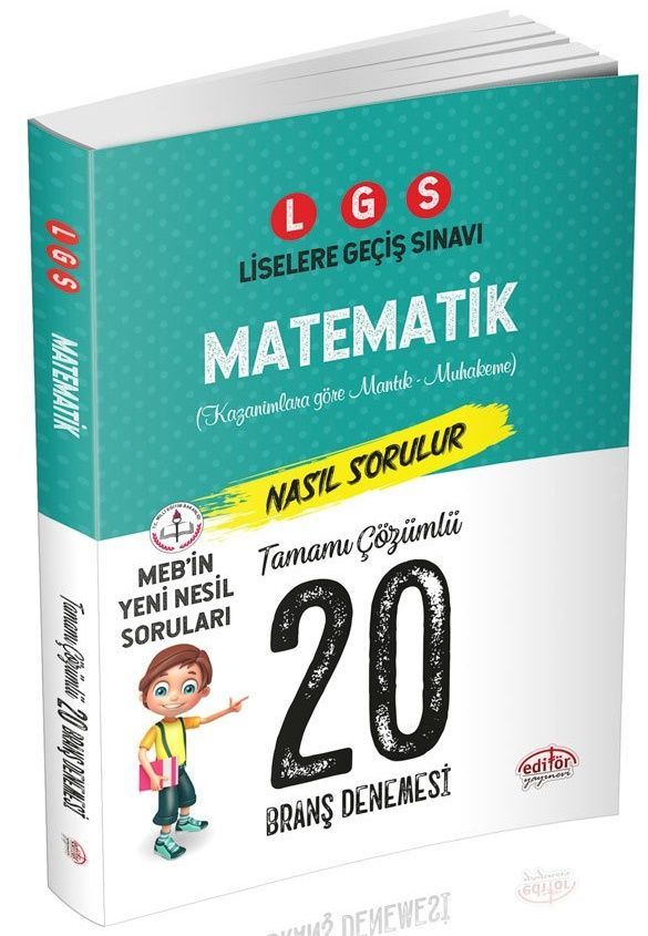 Editör Yayınları 8. Sınıf LGS Matematik 20 Deneme