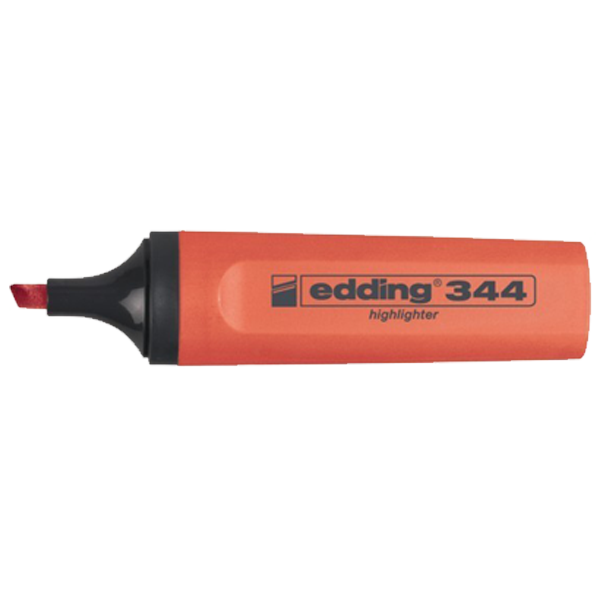 Edding Fosforlu Kalem Nar Çiçeği (Kırmızı)