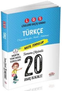 Editör Yayınları 8. Sınıf LGS Türkçe 20 Deneme Sınavı